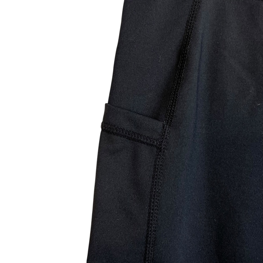 NWT BALEAF Women Black Athletic Bike Shorts Pockets Mid Thigh Workout Gym Size M - Picture 2 of 5